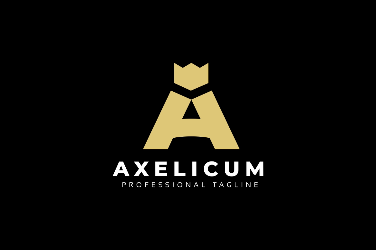 Download Шаблон логотипа "Crown Luxury - Letter A Logo Template" / Crown Luxury - Letter A Logo Template - Шаблон логотипа на тему графика alphabet,classic,classy,club,creative,crown,design,elegant,emblem,gold,graphic,heraldic,hotel,illustrator,initial,king,kingdom,a logo