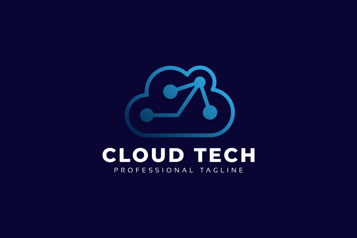 Download Шаблон логотипа "Cloud Tech Logo Template" / Cloud Tech Logo Template - Шаблон логотипа на тему графика app,blue,circuit,cloud,cloud computing,code,coding,compound,computer,computing,connect,connecting,connection,creative,data,electron,electronic,internet,it,mobile