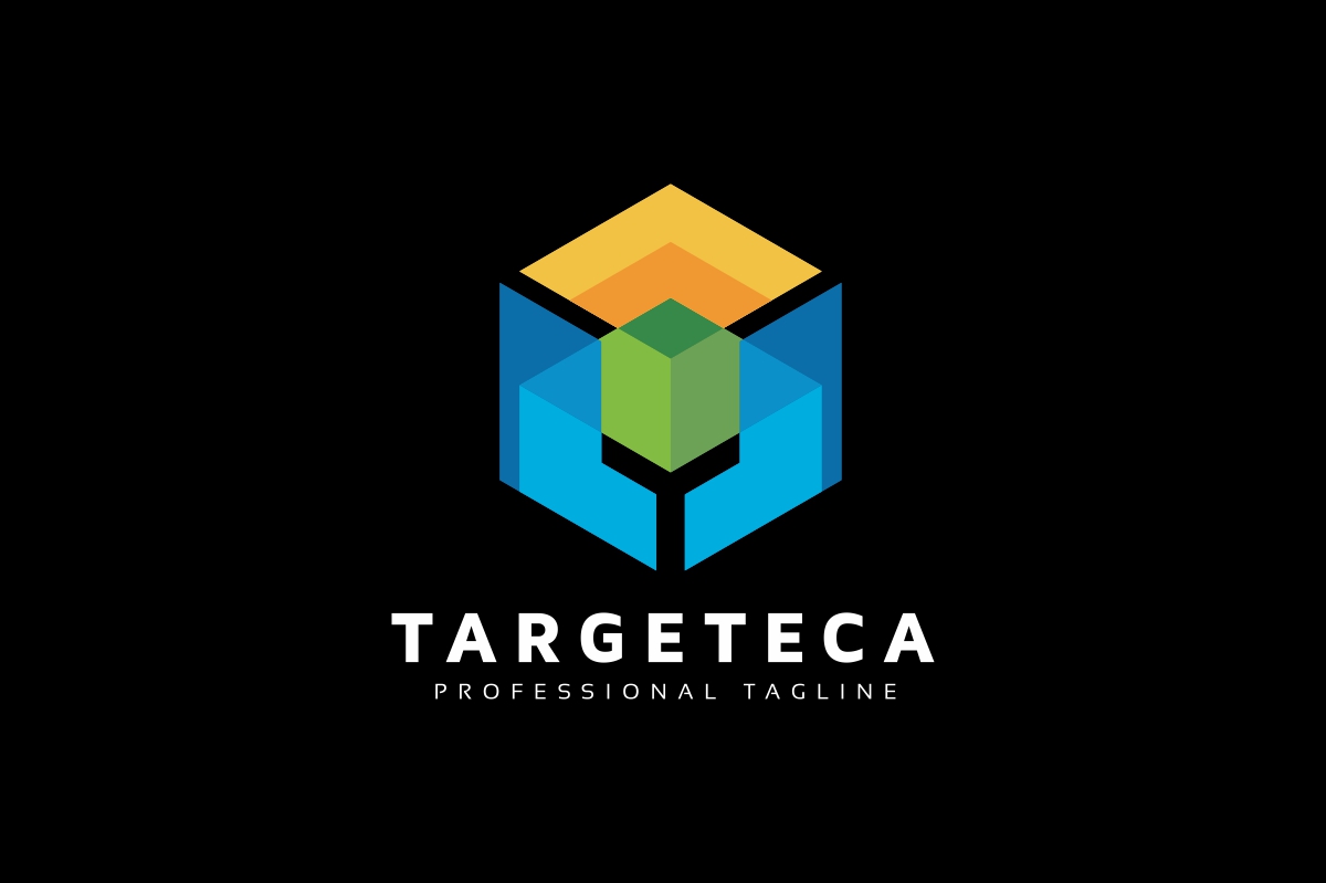 Download Шаблон логотипа "Target Hexagon Logo Template" / Target Hexagon Logo Template - Шаблон логотипа на тему графика agency,box,consult,consulting,cube,finance,finances,financial,financial advisor,financial firm,fund,funds,gain,goal,graph,hexagon,increase,invest,investment,management