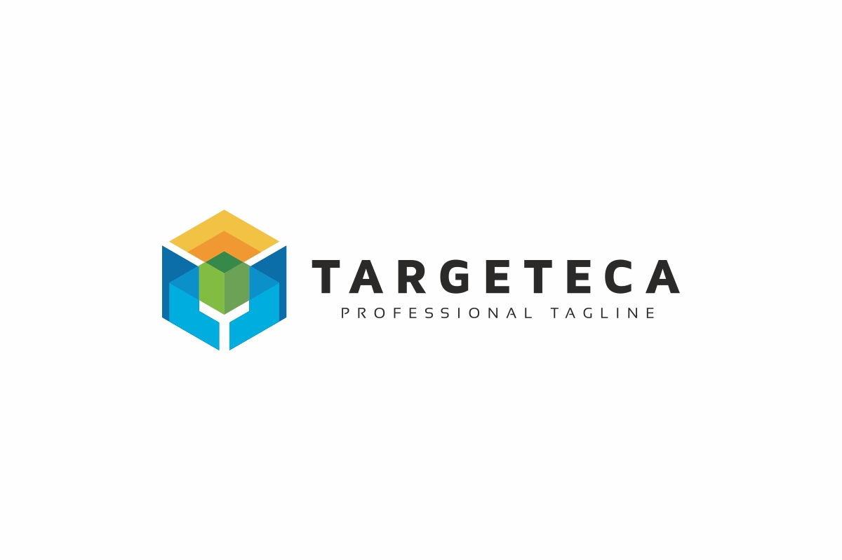 Download Шаблон логотипа "Target Hexagon Logo Template" / Target Hexagon Logo Template - Шаблон логотипа на тему графика agency,box,consult,consulting,cube,finance,finances,financial,financial advisor,financial firm,fund,funds,gain,goal,graph,hexagon,increase,invest,investment,management