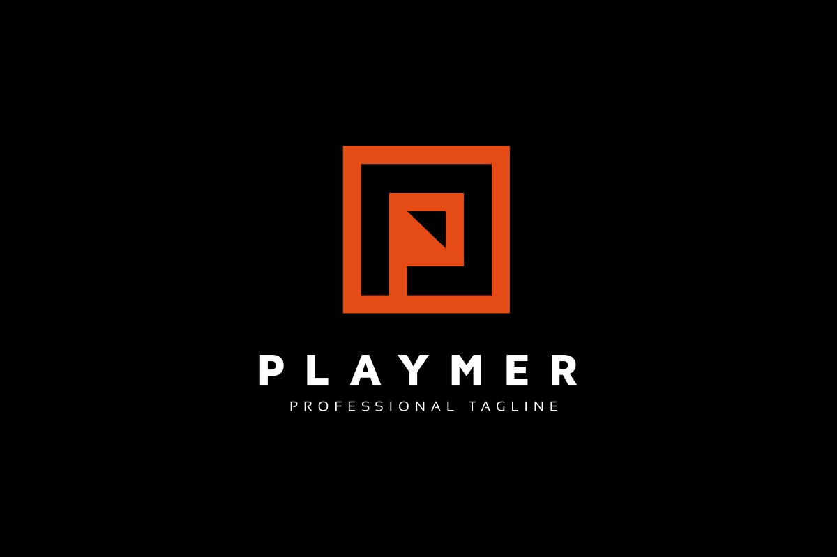Download Шаблон логотипа "Play P Letter Logo Template" / Play P Letter Logo Template - Шаблон логотипа на тему графика actions,active,branding,camera,company,creative,fast,flat,game,idea,inspire,letter,media,move,movie,music,play,playback,powerpoint,preform