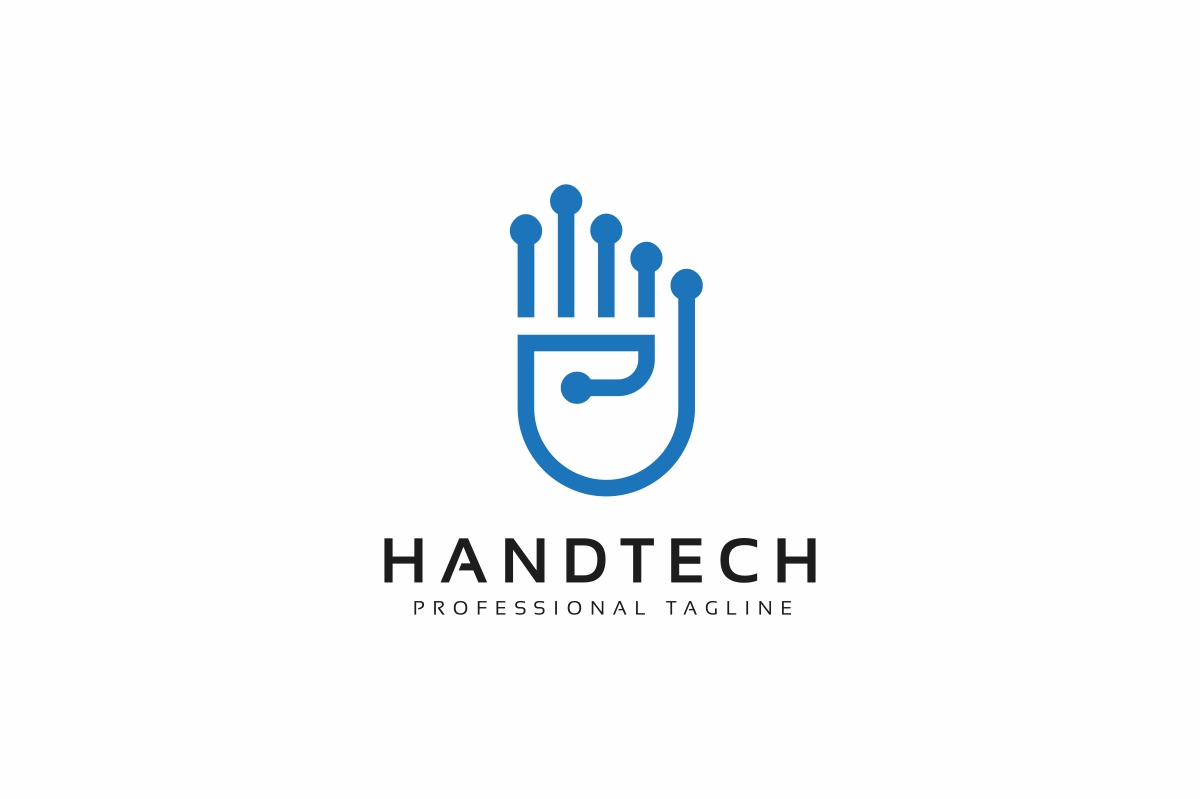 Download Шаблон логотипа "Hand Tech Logo Template" / Hand Tech Logo Template - Шаблон логотипа на тему графика app,circuit,communication,communications,computer,connection,data,device,digital,entertainment,file,finger,gaming,hand,hands,hardware,host,human,internet,media
