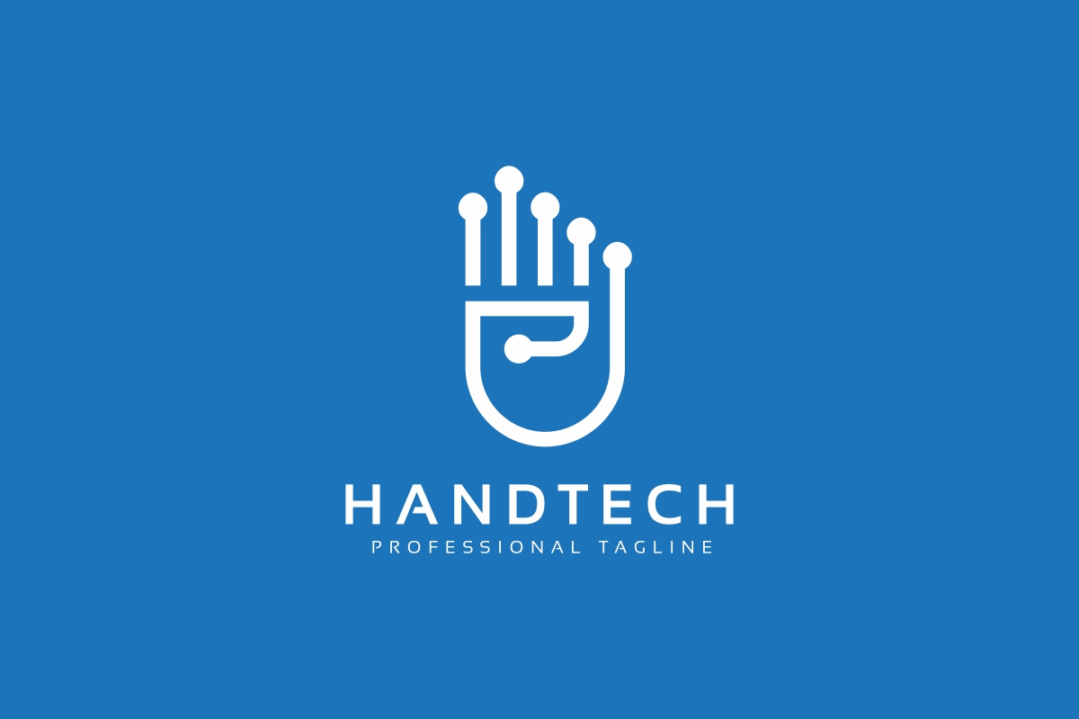 Download Шаблон логотипа "Hand Tech Logo Template" / Hand Tech Logo Template - Шаблон логотипа на тему графика app,circuit,communication,communications,computer,connection,data,device,digital,entertainment,file,finger,gaming,hand,hands,hardware,host,human,internet,media