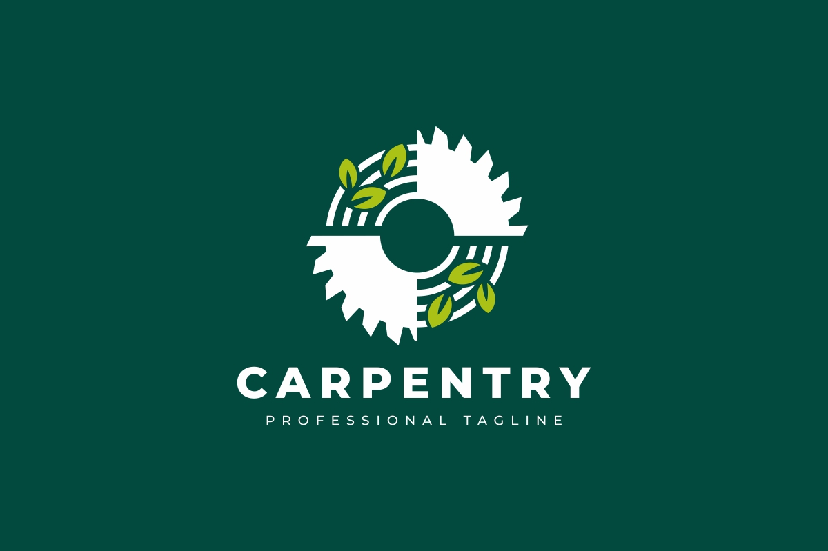 Download Шаблон логотипа "Carpentry Logo Template" / Carpentry Logo Template - Шаблон логотипа на тему графика business,cabinetmaking,carpenter,carpentry,carve,carving,circular,forest,industry,joiner,joinery,leaf,leaves,logo,lumber,mining,saw,sawmill,sawn,timber