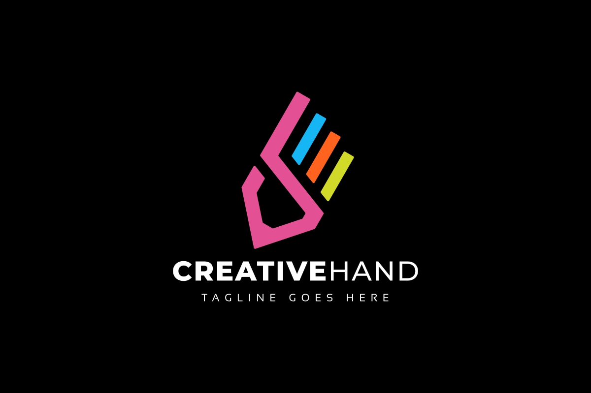 Download Шаблон логотипа "Creative Hand Logo Template" / Creative Hand Logo Template - Шаблон логотипа на тему графика art gallery,art school,charity foundation logo,colorful,community,creative,crowd,diy,friends,friendship,fun,fund,group,hand,handmade shop,happy kindergarten,healthcare,help,hope,human