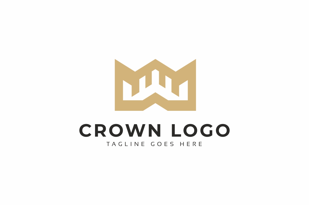 Download Шаблон логотипа "Crown Logo Template" / Crown Logo Template - Шаблон логотипа на тему графика brand,branding,classic,clothes,company,crest,crown,crown logo,elegant,emblem,fashion,fashion logo,golden,hotel,jewellery,king,luxurious logo,luxury,luxury logo,majestic