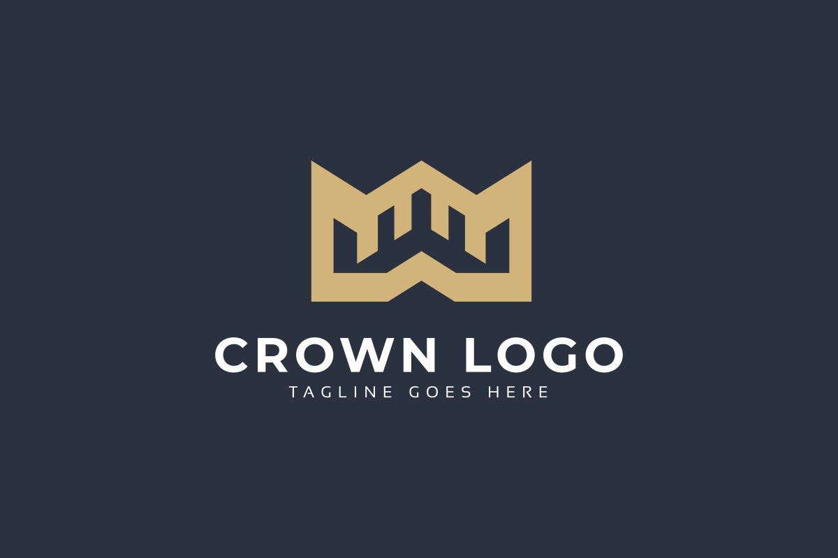 Download Шаблон логотипа "Crown Logo Template" / Crown Logo Template - Шаблон логотипа на тему графика brand,branding,classic,clothes,company,crest,crown,crown logo,elegant,emblem,fashion,fashion logo,golden,hotel,jewellery,king,luxurious logo,luxury,luxury logo,majestic