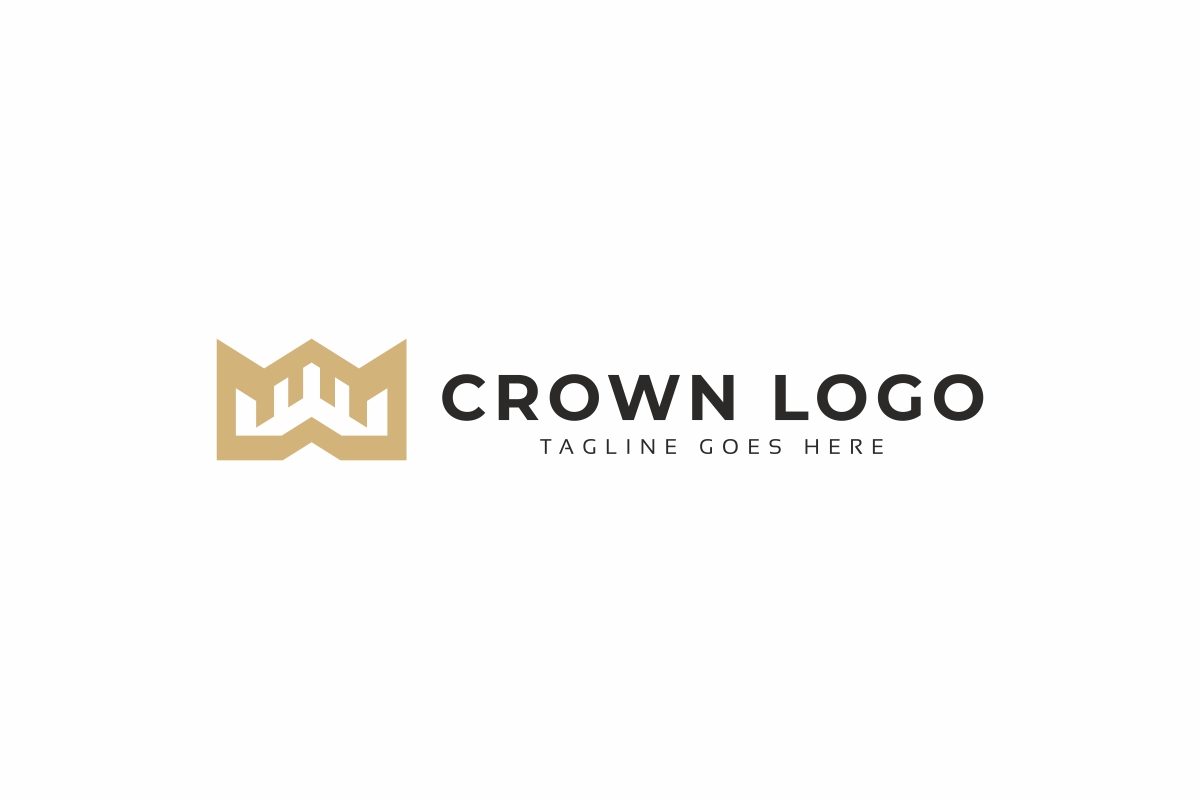 Download Шаблон логотипа "Crown Logo Template" / Crown Logo Template - Шаблон логотипа на тему графика brand,branding,classic,clothes,company,crest,crown,crown logo,elegant,emblem,fashion,fashion logo,golden,hotel,jewellery,king,luxurious logo,luxury,luxury logo,majestic