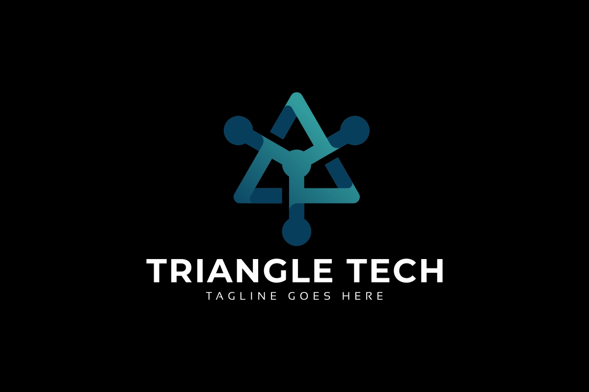 Download Шаблон логотипа "Triangle Tech Logo Template" / Triangle Tech Logo Template - Шаблон логотипа на тему графика bio,business,circle,company,corporate,cycling,innovation,responsibility,software,tech,ttriangle,united,web