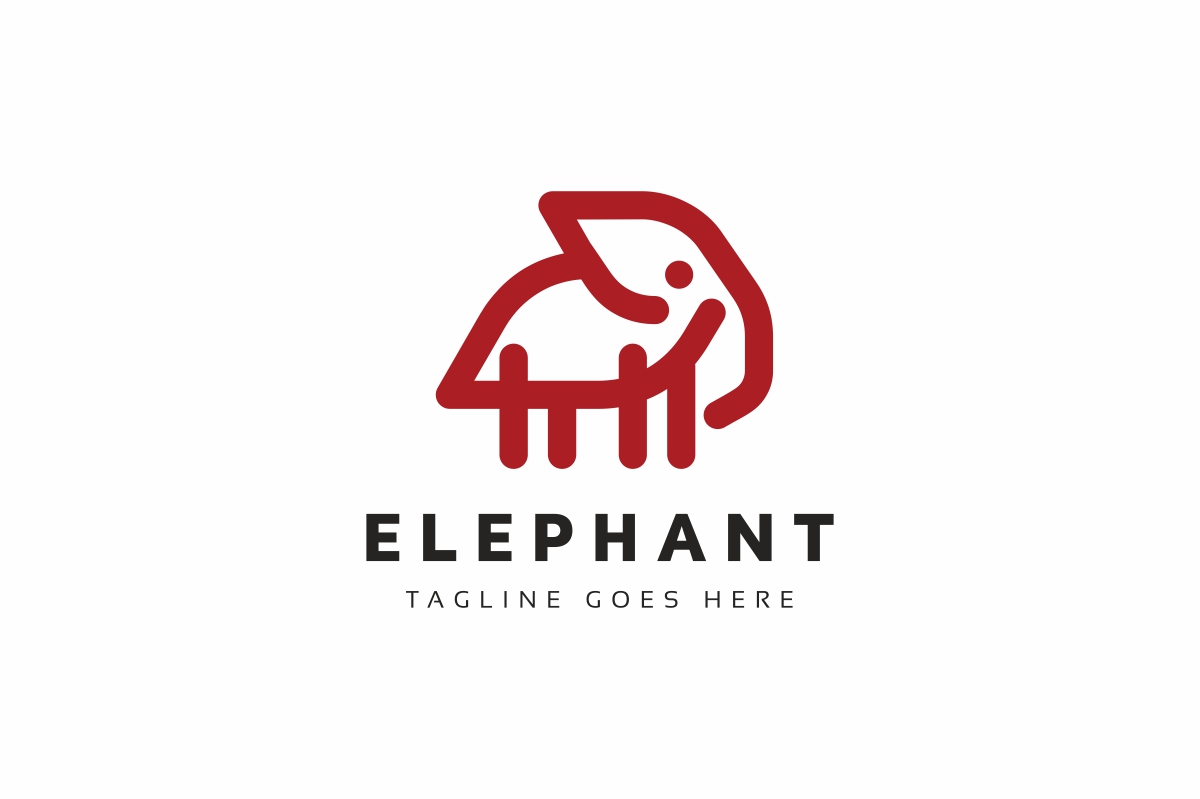 Download Шаблон логотипа "Elephant Logo Template" / Elephant Logo Template - Шаблон логотипа на тему графика brand,branding,corporate,elephant,elephant logo,identity,logo,logotype,mimal,minimal logo,minimalist,minimalist logo,visual identity