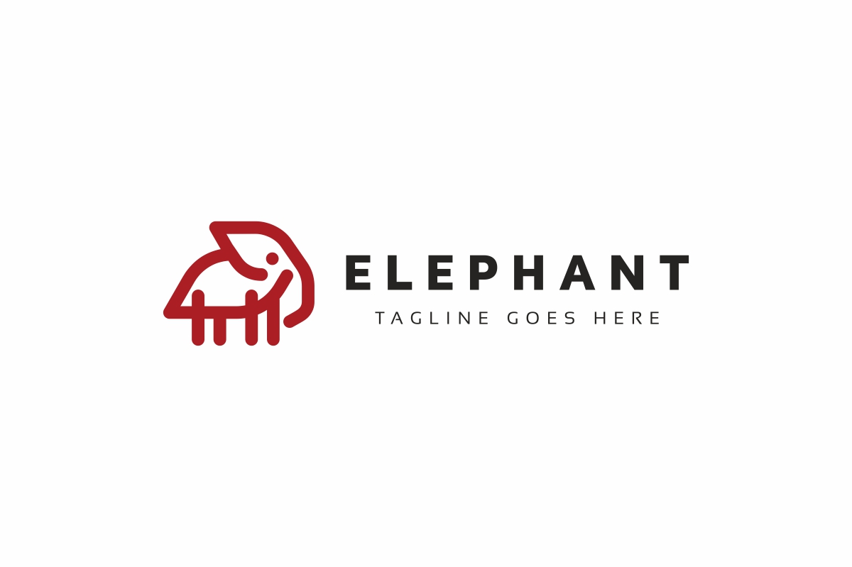 Download Шаблон логотипа "Elephant Logo Template" / Elephant Logo Template - Шаблон логотипа на тему графика brand,branding,corporate,elephant,elephant logo,identity,logo,logotype,mimal,minimal logo,minimalist,minimalist logo,visual identity