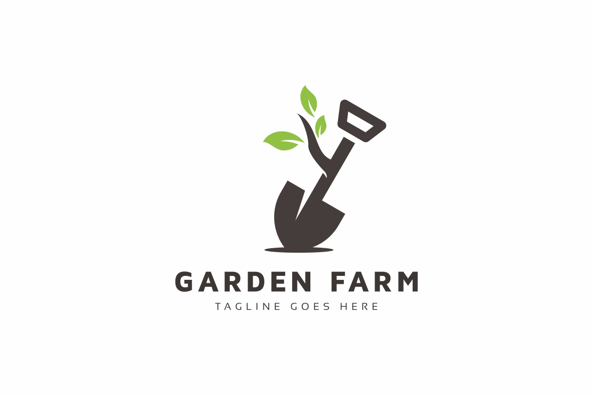 Download Шаблон логотипа "Garden Farm Logo Template" / Garden Farm Logo Template - Шаблон логотипа на тему графика barn,crops,farm,farmer,farmer logo,farming,farming logo,farms,fruit,fruits,garden,gardening,grocery,harvest,hay,leaf,leaves,nature,organic,retro