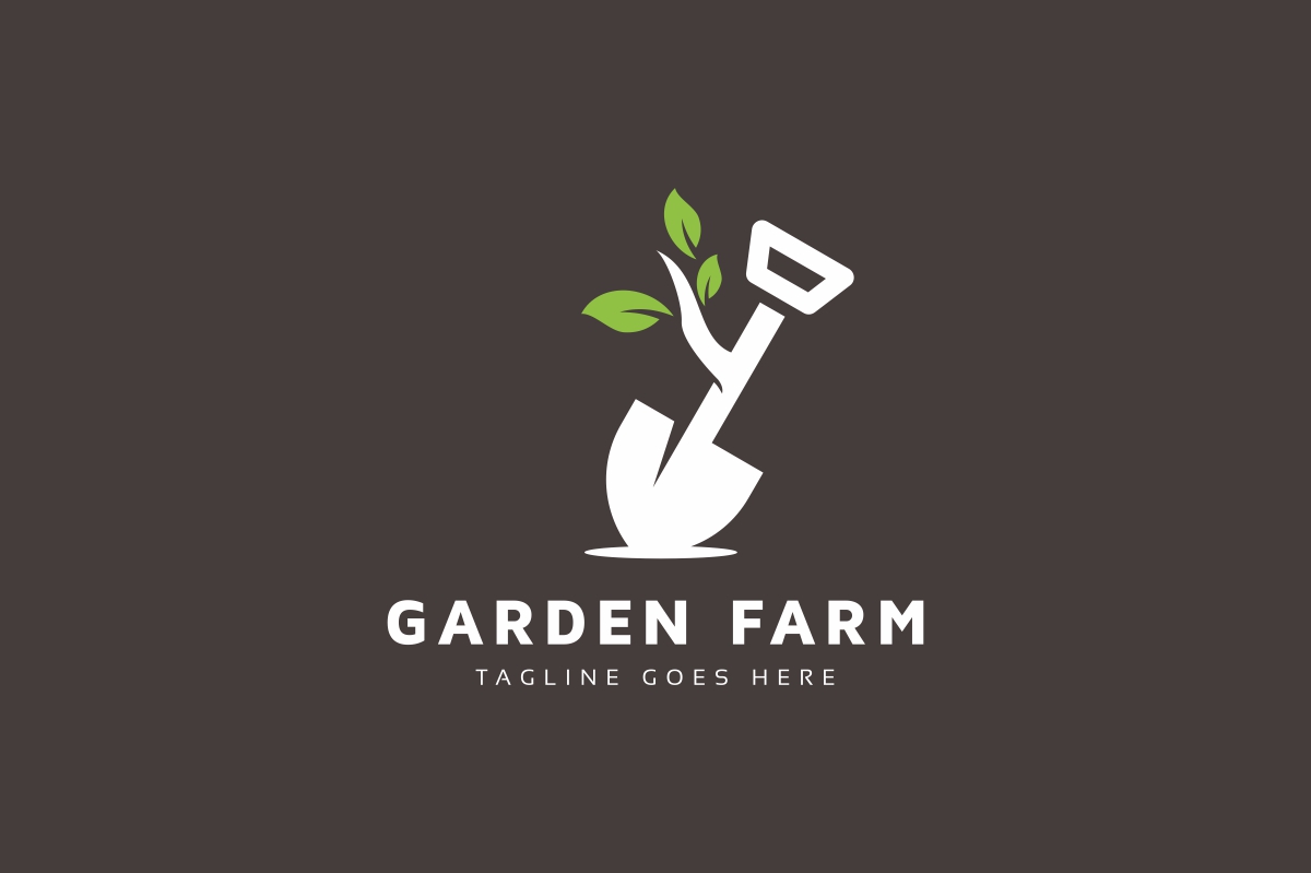 Download Шаблон логотипа "Garden Farm Logo Template" / Garden Farm Logo Template - Шаблон логотипа на тему графика barn,crops,farm,farmer,farmer logo,farming,farming logo,farms,fruit,fruits,garden,gardening,grocery,harvest,hay,leaf,leaves,nature,organic,retro
