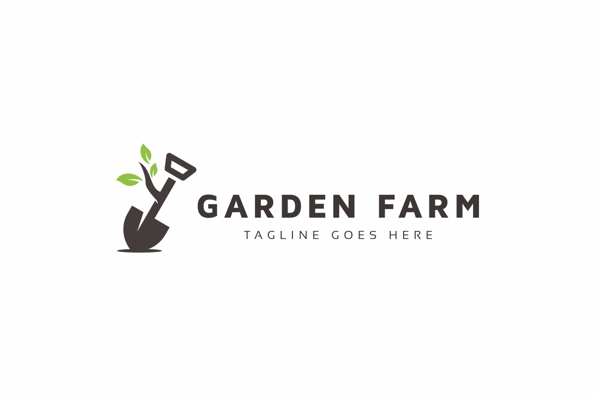 Download Шаблон логотипа "Garden Farm Logo Template" / Garden Farm Logo Template - Шаблон логотипа на тему графика barn,crops,farm,farmer,farmer logo,farming,farming logo,farms,fruit,fruits,garden,gardening,grocery,harvest,hay,leaf,leaves,nature,organic,retro