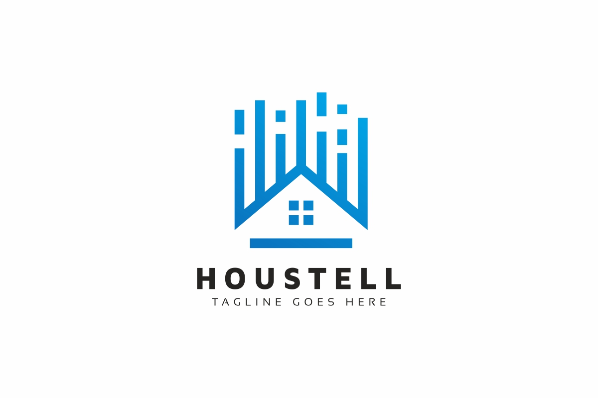 Download Шаблон логотипа "House Line Tech Logo Template" / House Line Tech Logo Template - Шаблон логотипа на тему графика bank,brand,branding,business company,construction,creative,finance,financial,home,hotel,house,inovation,invest,invetsment,line,logo,logotype,new,new year,original