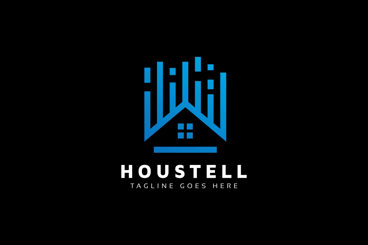 Download Шаблон логотипа "House Line Tech Logo Template" / House Line Tech Logo Template - Шаблон логотипа на тему графика bank,brand,branding,business company,construction,creative,finance,financial,home,hotel,house,inovation,invest,invetsment,line,logo,logotype,new,new year,original