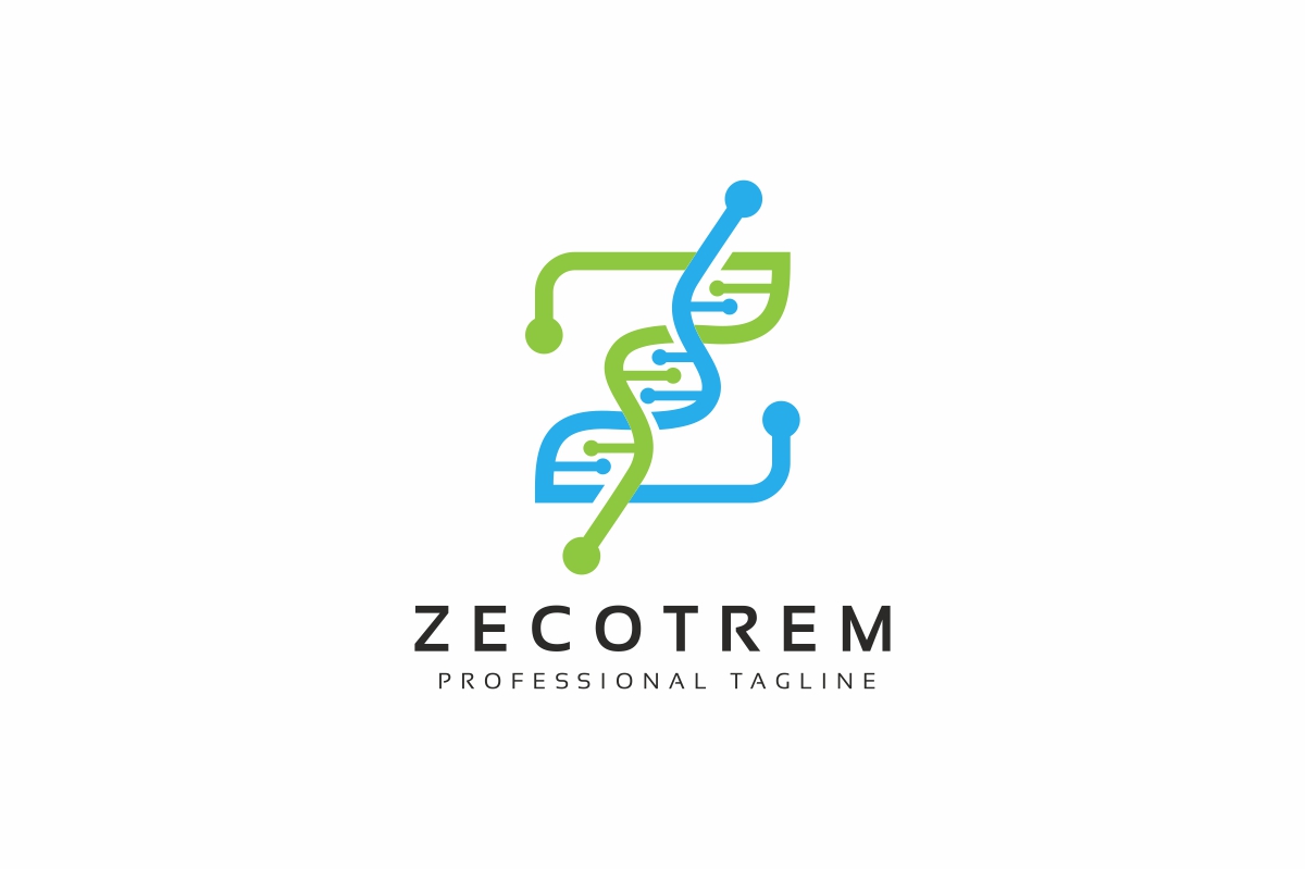 Download Шаблон логотипа "Z Letter DNA Logo Template" / Z Letter DNA Logo Template - Шаблон логотипа на тему графика technology,letter,icon,symbol,vector,science,sign,laboratory,dna,logotype,element,design,medical,abstract,business,medicine,alphabet,biology,company,font