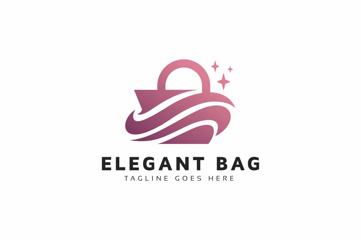 Download Шаблон логотипа "Elegant Bag Logo Template" / Elegant Bag Logo Template - Шаблон логотипа на тему графика bag,brand,branding,buy,consumers,discount,fun,funky,good,identity,internet,like,liked,logo,modern,online,print,print ready,professional,retailing