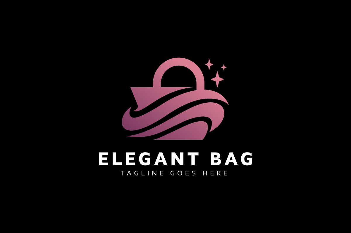 Download Шаблон логотипа "Elegant Bag Logo Template" / Elegant Bag Logo Template - Шаблон логотипа на тему графика bag,brand,branding,buy,consumers,discount,fun,funky,good,identity,internet,like,liked,logo,modern,online,print,print ready,professional,retailing