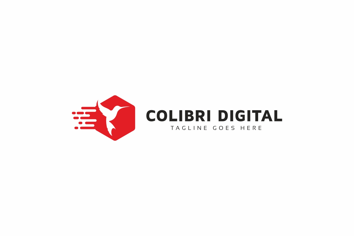 Download Шаблон логотипа "Colibri Digital Logo Template" / Colibri Digital Logo Template - Шаблон логотипа на тему графика bird,bird logo,colibri,colibri logo,creative,digital,logo,media,new,new year,tech,tech logo,technology,trade,web,website