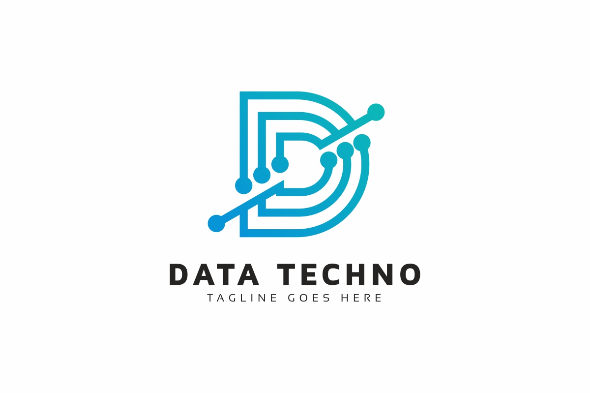 Download Шаблон логотипа "Data Techno D Letter Logo Template" / Data Techno D Letter Logo Template - Шаблон логотипа на тему графика brand,branding,business,d letter,data,digital,digitalize,iconic,identity,it,letter,letter d,print ready,professional,simple,sleek,software,solution,solutions,strong