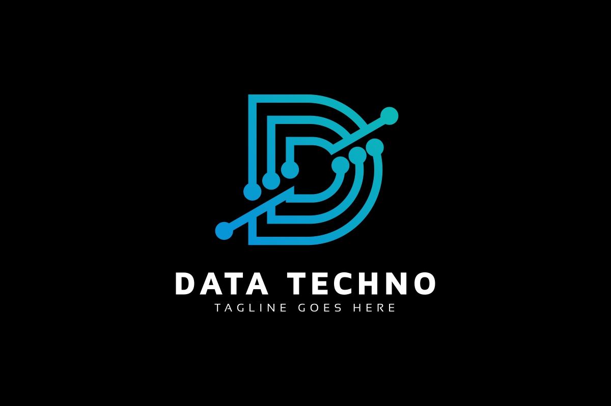 Download Шаблон логотипа "Data Techno D Letter Logo Template" / Data Techno D Letter Logo Template - Шаблон логотипа на тему графика brand,branding,business,d letter,data,digital,digitalize,iconic,identity,it,letter,letter d,print ready,professional,simple,sleek,software,solution,solutions,strong