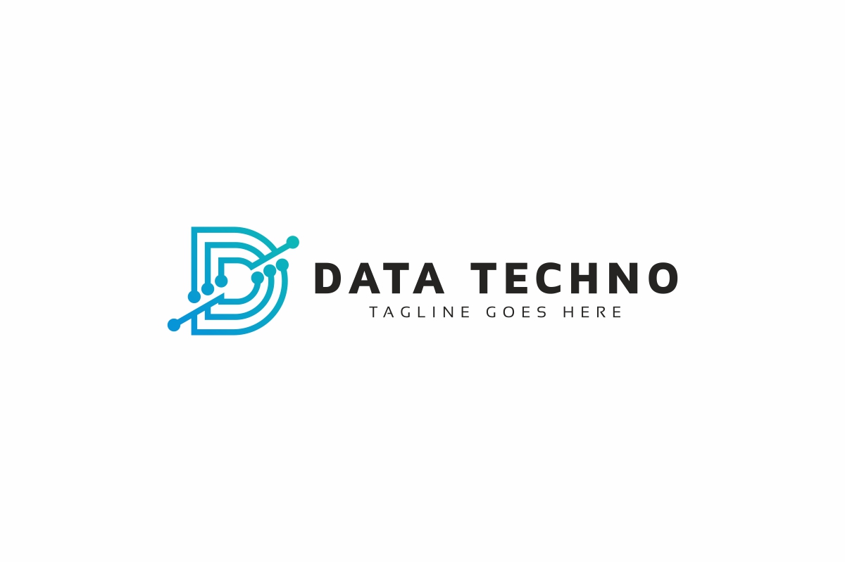 Download Шаблон логотипа "Data Techno D Letter Logo Template" / Data Techno D Letter Logo Template - Шаблон логотипа на тему графика brand,branding,business,d letter,data,digital,digitalize,iconic,identity,it,letter,letter d,print ready,professional,simple,sleek,software,solution,solutions,strong