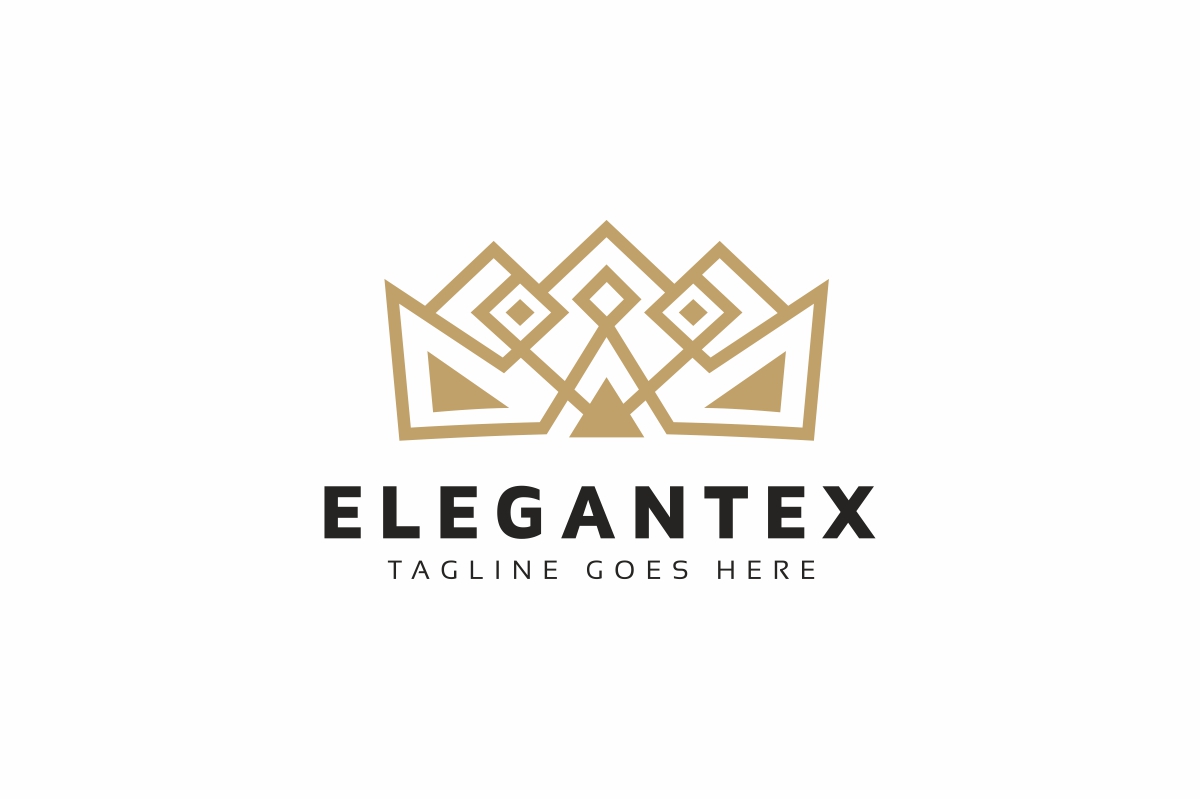 Download Шаблон логотипа "Crown Logo Template" / Crown Logo Template - Шаблон логотипа на тему графика brand,branding,classic,clothes,company,crest,crown,crown logo,elegant,emblem,fashion,fashion logo,golden,hotel,jewellery,king,luxurious logo,luxury,luxury logo,majestic