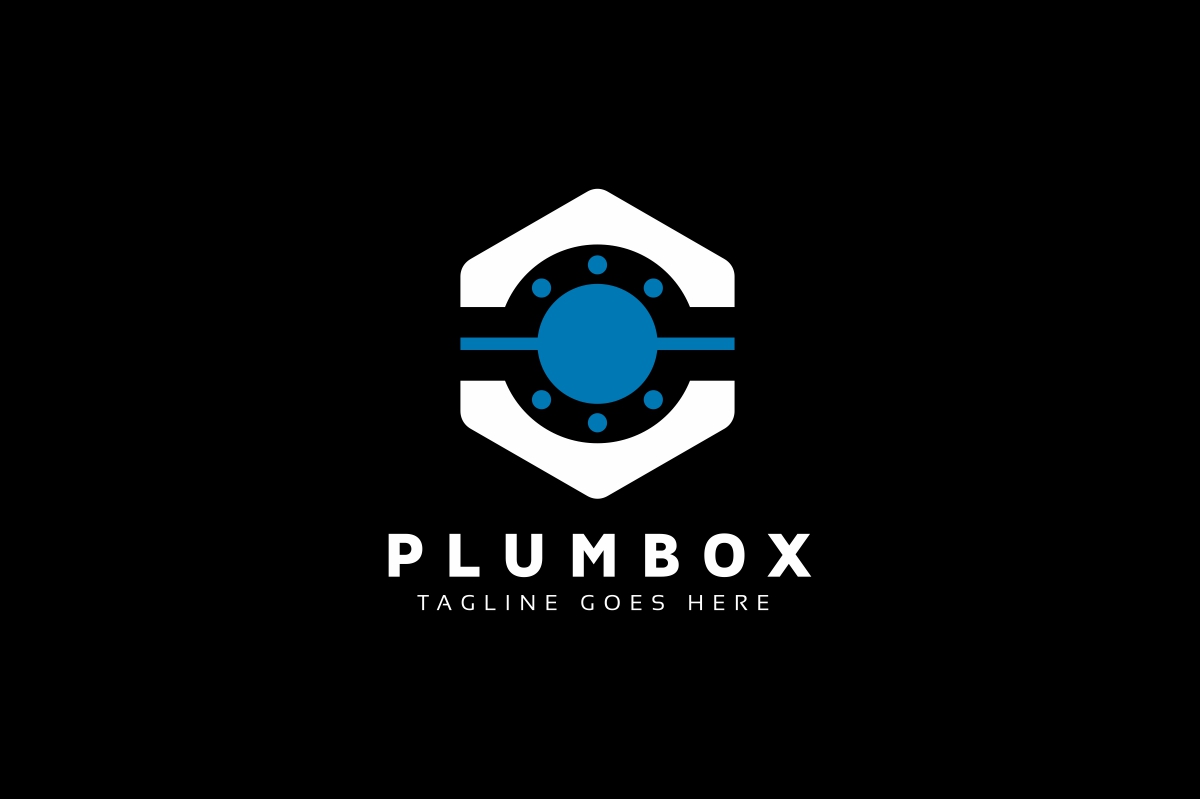 Download Шаблон логотипа "Plumbing Box Logo Template" / Plumbing Box Logo Template - Шаблон логотипа на тему графика box,business,clean,cleaning,company,drain,drop,filter,help,hex,hexagon,home,house,logo,maintenance,modern,plumber,plumbing,psd,repair