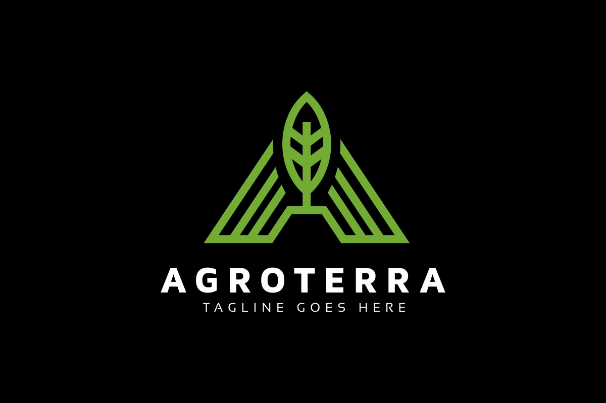 Download Шаблон логотипа "Agro A Letter Logo Template" / Agro A Letter Logo Template - Шаблон логотипа на тему графика a letter,agro,chip,computer,culture,digital,eco,ecology,electrical,food,fruit,green,leaf,leaves,letter,minimal,minimalist,natural,nature,network