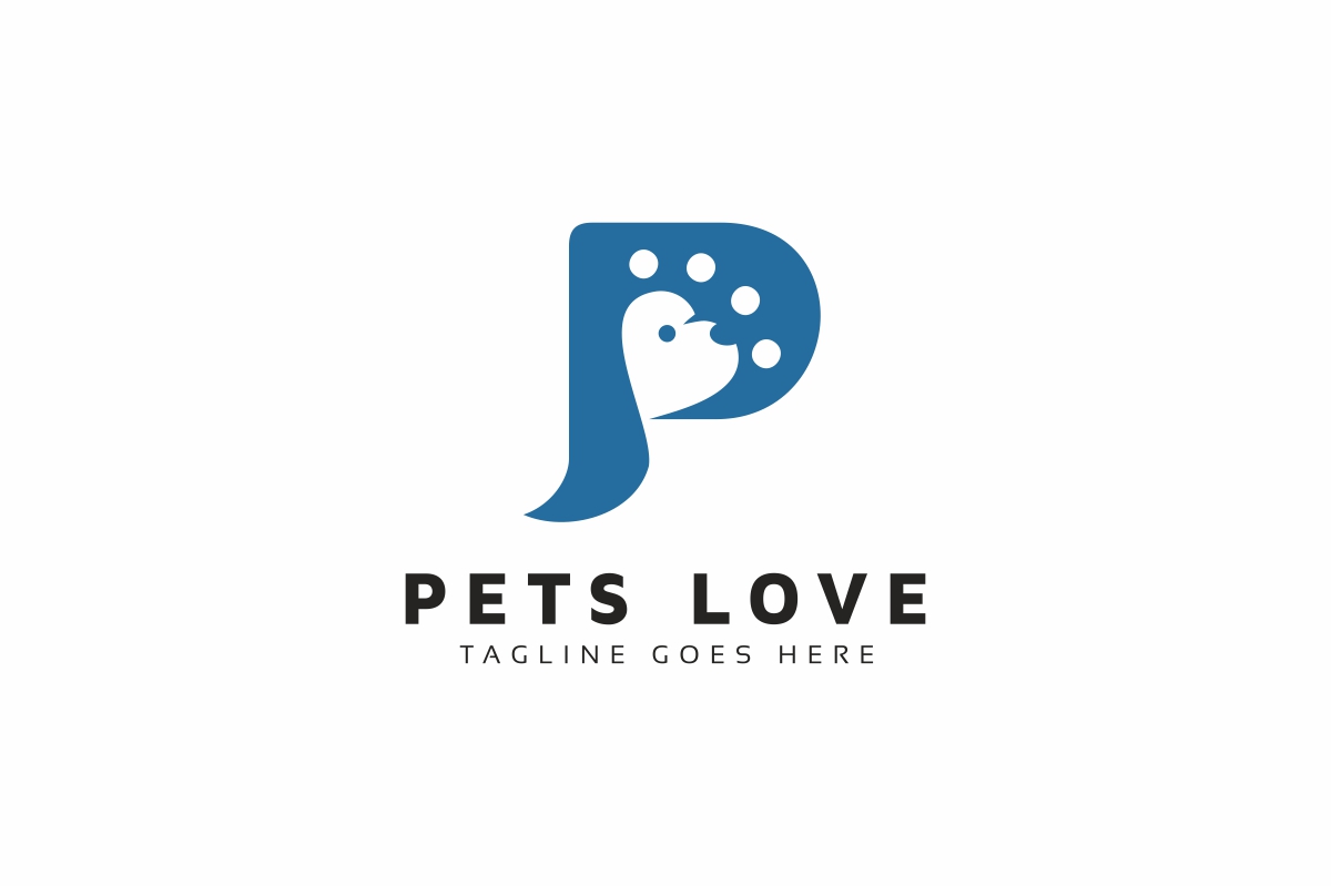 Download Шаблон логотипа "Pets Love Logo Template" / Pets Love Logo Template - Шаблон логотипа на тему графика animal,care,creative,dog,dog lover logo,heart,logo,love,pet,pet care,pet lover,pet shop,treatment,vector
