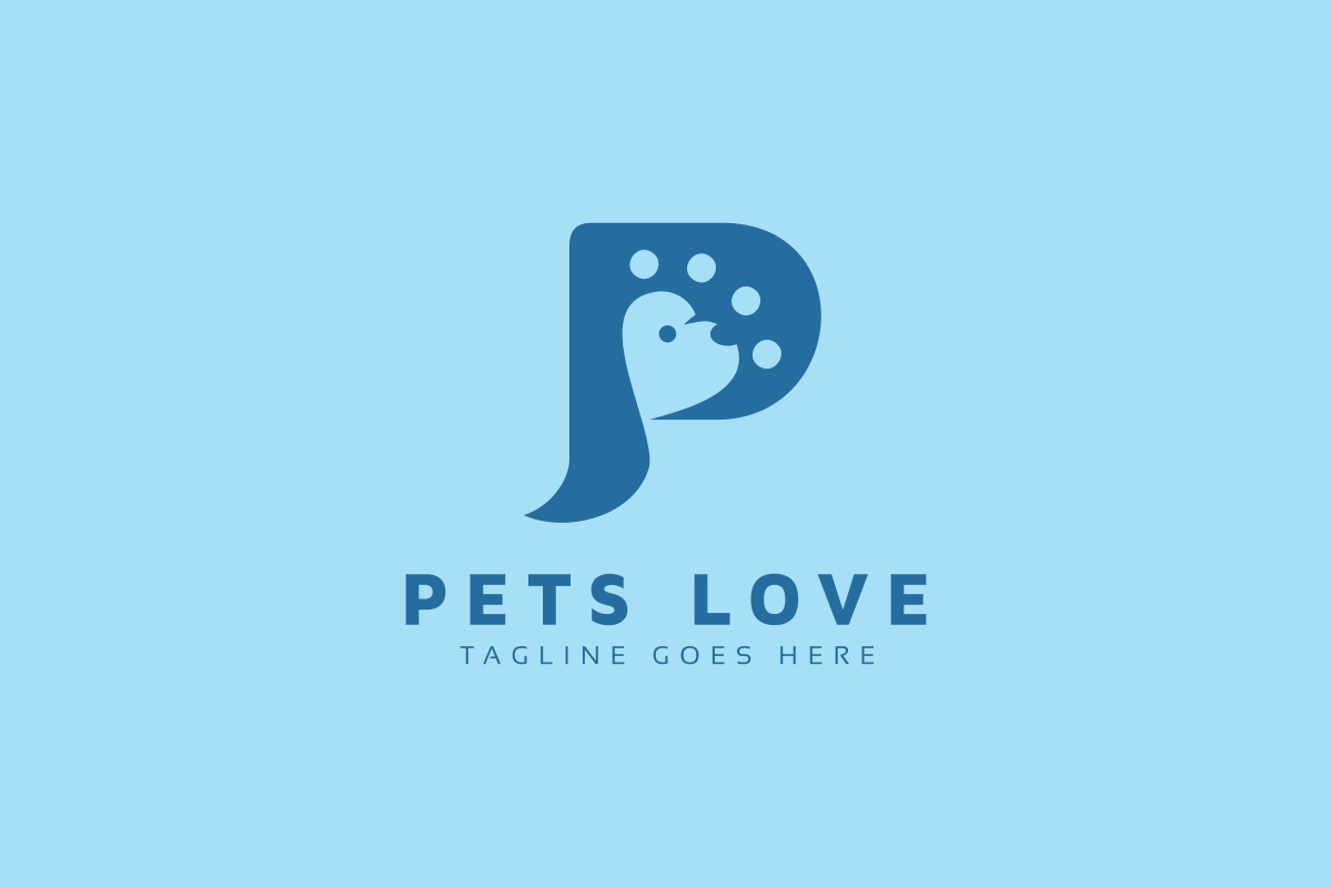 Download Шаблон логотипа "Pets Love Logo Template" / Pets Love Logo Template - Шаблон логотипа на тему графика animal,care,creative,dog,dog lover logo,heart,logo,love,pet,pet care,pet lover,pet shop,treatment,vector
