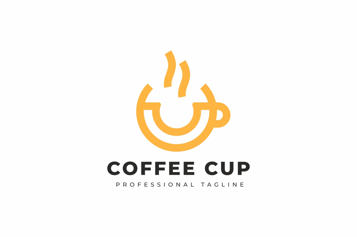 Download Шаблон логотипа "Coffee Cup Logo Template" / Coffee Cup Logo Template - Шаблон логотипа на тему графика bistro,black coffee,brand,branding,business,cafe,coffee,coffee cup,coffee logo,company,creative,creative logo,cup,design,drink,express,expresso,food,food logo,identity