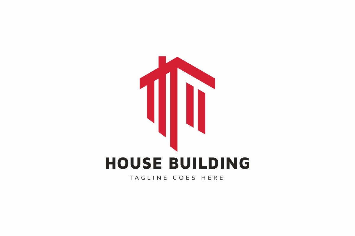 Download Шаблон логотипа "House Building Logo Template" / House Building Logo Template - Шаблон логотипа на тему графика agent,architecture,banking,building,buying,constructions,custom,design,develop,development,home,house,insurance,leasing,legal,market,marketing,moving,real estate,remodel