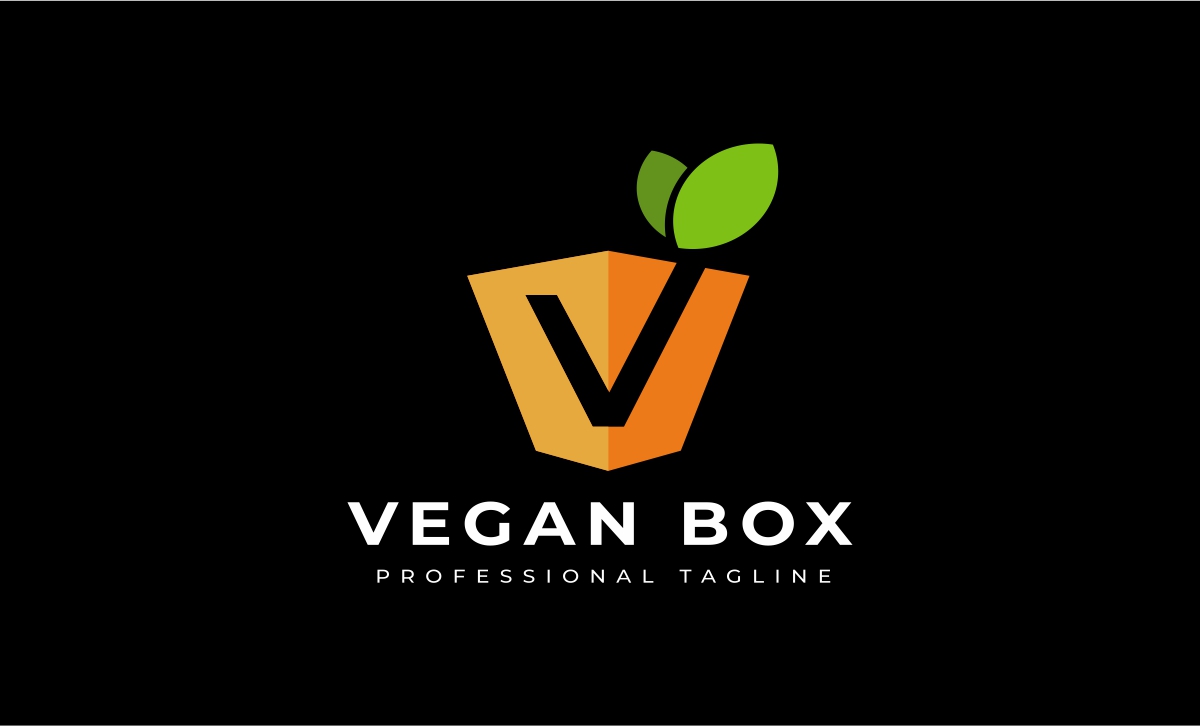 Download Шаблон логотипа "Vegan Box Logo Template" / Vegan Box Logo Template - Шаблон логотипа на тему графика agriculture,bio,biology,bold,box,capital,ecology,endless,finance,geometric,green,infinite,infinity,investment,leaf,link,logo,natural,nature,network