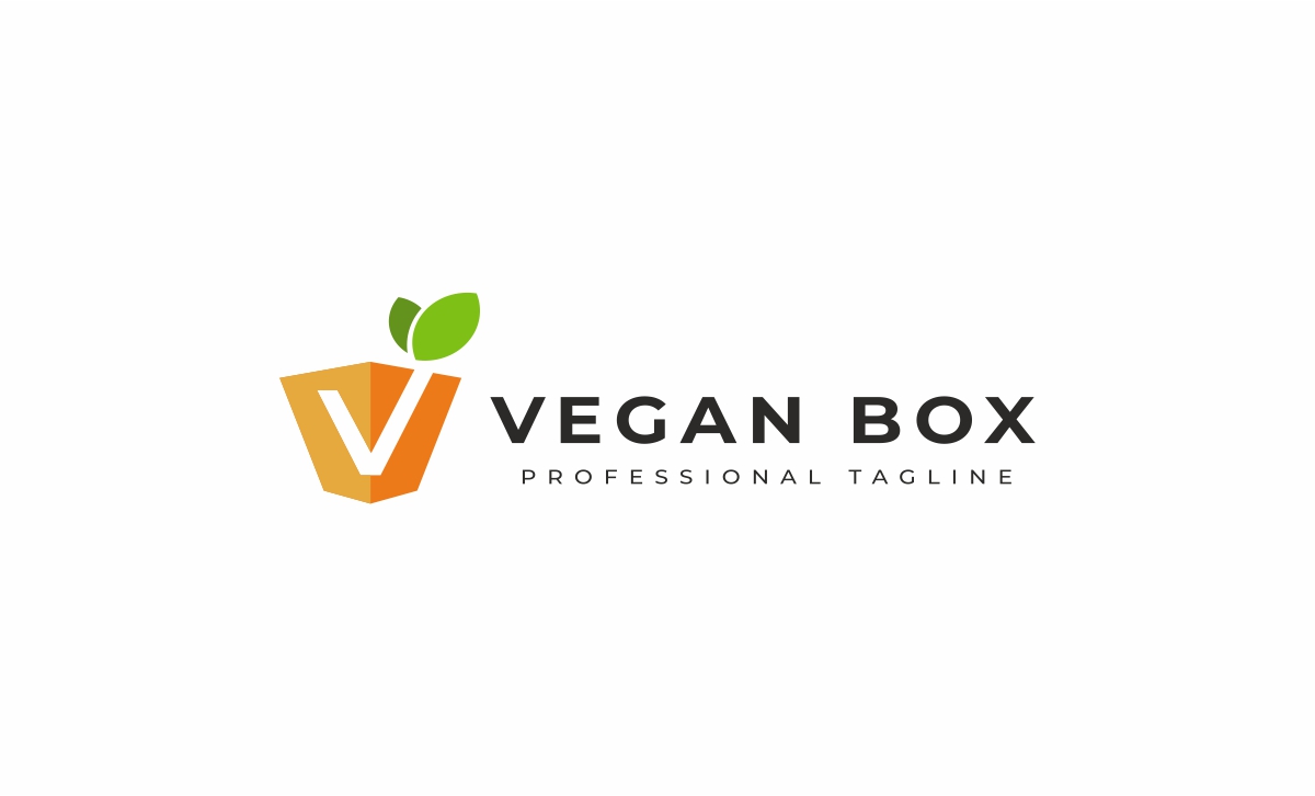 Download Шаблон логотипа "Vegan Box Logo Template" / Vegan Box Logo Template - Шаблон логотипа на тему графика agriculture,bio,biology,bold,box,capital,ecology,endless,finance,geometric,green,infinite,infinity,investment,leaf,link,logo,natural,nature,network