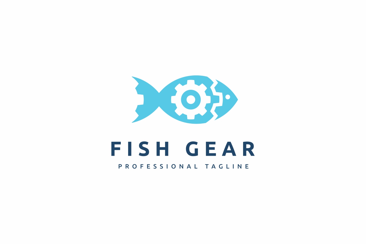 Download Шаблон логотипа "Fish Gear Logo Template" / Fish Gear Logo Template - Шаблон логотипа на тему графика animals,beach,blue,colorful,corporate,diving,fish,fishing gear,logo,marine life,nautical,ocean,ocean life,research,sea,sea bottom,sea restaurant,sea theme,sea world,seafood