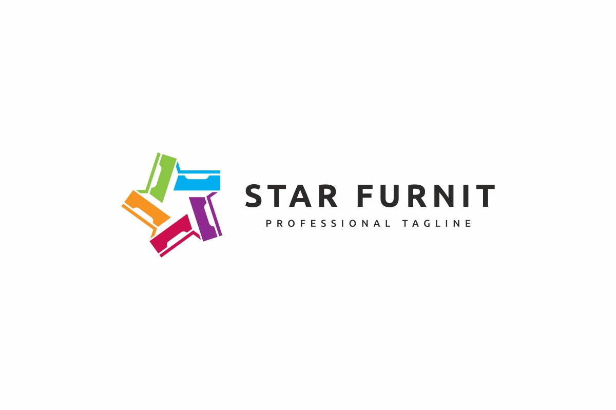 Download Шаблон логотипа "Star Furniture Logo Template" / Star Furniture Logo Template - Шаблон логотипа на тему графика 5 star,chair,comfort,comfortable,decorate,decoration,decorative,design,elegant,encoignure,family,feature,fitment,five star,furnishing,furniture,house,household,industrial,interior