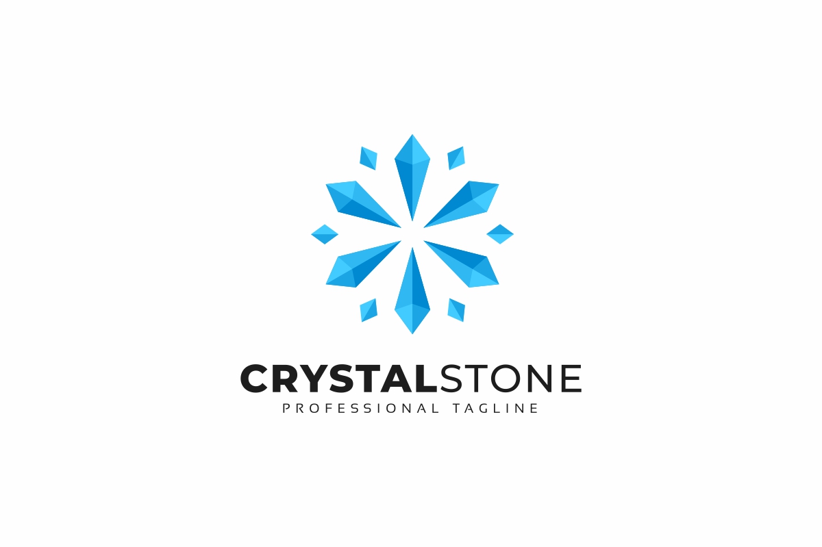 Download Шаблон логотипа "Crystal Stone Logo Template" / Crystal Stone Logo Template - Шаблон логотипа на тему графика brand,branding,diamond,fashion,identity,industry,jewellery,logo,logotype,shiny,visual identity