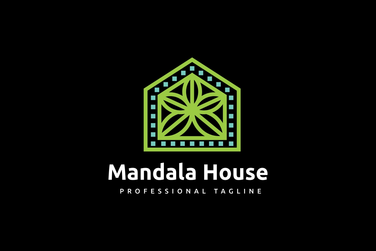 Download Шаблон логотипа "Mandala House Logo Template" / Mandala House Logo Template - Шаблон логотипа на тему графика brown,circle,company,earthy color,guest house,hotel,logo,mandala,modern,resort,simple,spa,warm,yoga,house