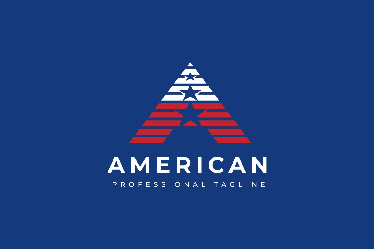 Download Шаблон логотипа "American A Letter Logo Template" / American A Letter Logo Template - Шаблон логотипа на тему графика american,brand,branding,business,circle,company,corporate,identity,letter,letters,star,visual identity,a letter