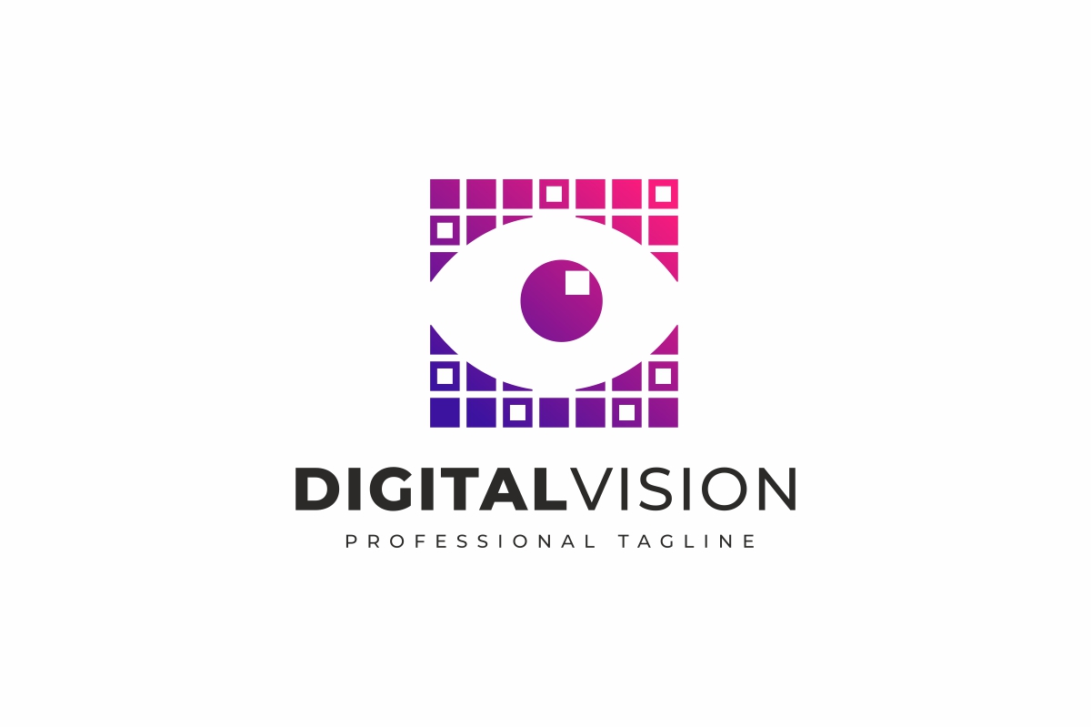 Download Шаблон логотипа "Digital Vision Logo Template" / Digital Vision Logo Template - Шаблон логотипа на тему графика abstract,alarm,brand,branding,business,colorful,creation,creative,creativity,data,digital,eye,it,lens,marketing,matrix,media,multimedia,photo,photograph