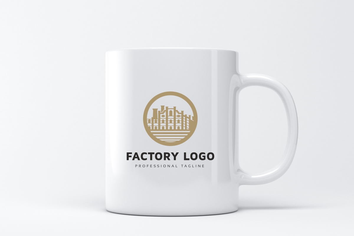 Download Шаблон логотипа "Factory Logo Template" / Factory Logo Template - Шаблон логотипа на тему графика brand,branding,company,corporate,fabric,fabric logo,factory,factory logo,identity,industry,industry logo,logo,logotype,minimalist,name,visual identity