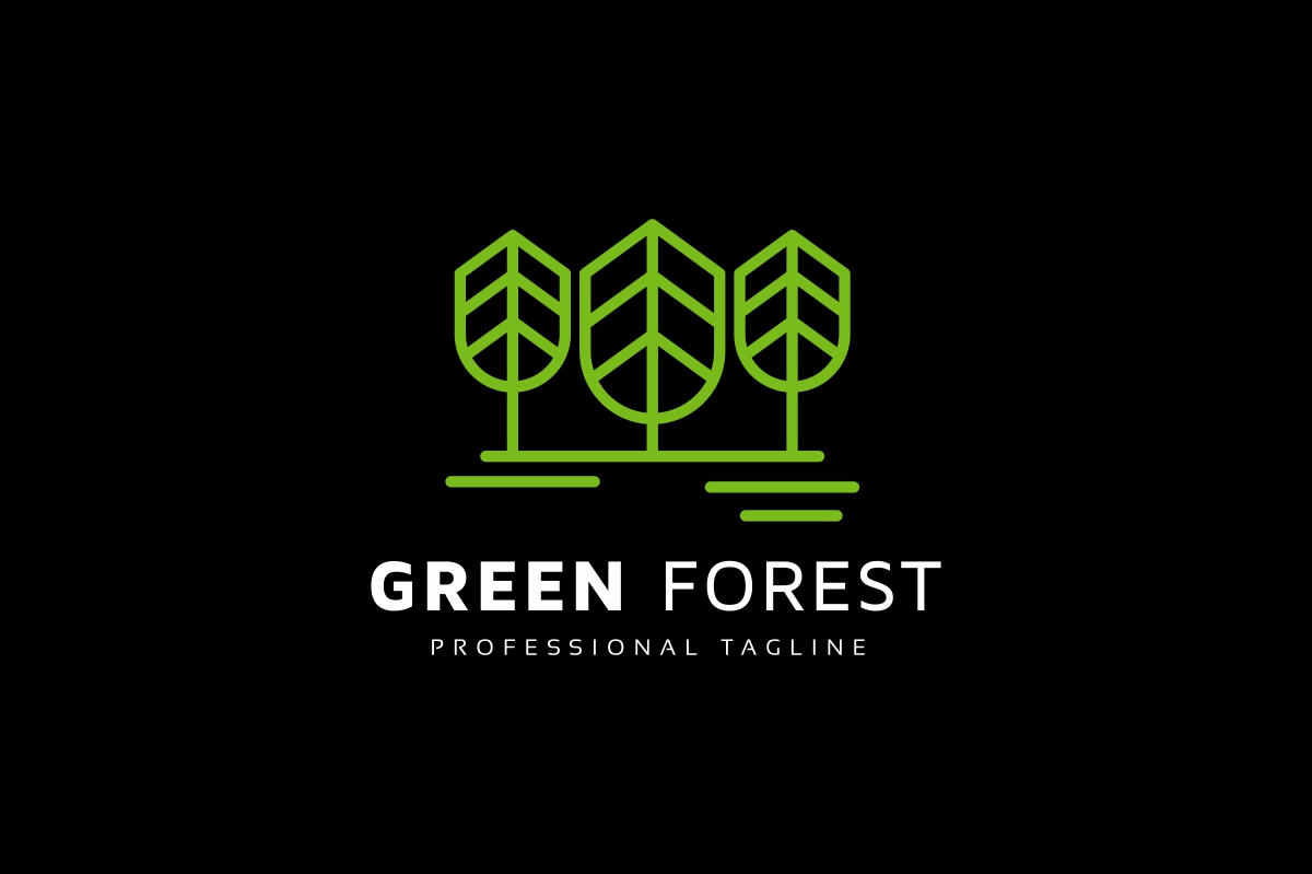 Download Шаблон логотипа "Green Forest Logo Template" / Green Forest Logo Template - Шаблон логотипа на тему графика agency,alley,beautiful,bio,colorful,colors,eco,forest,fresh,garden,gradient,green,herbage,hotel,minimalist,minimalistic,modern,outdoor,plant,plants