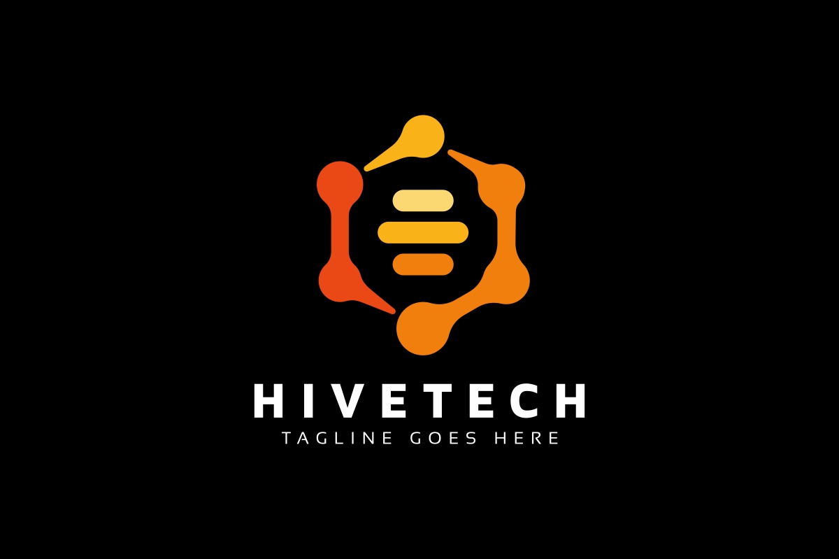 Download Шаблон логотипа "Hive Tech Logo Template" / Hive Tech Logo Template - Шаблон логотипа на тему графика agency,app,business,cable,communication,company,connect,corporate,creative,digital,flat,globe,hexa,hexagon,icon,internet,logo,media,modern,professional