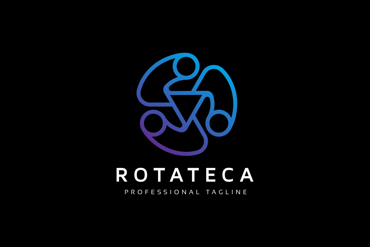 Download Шаблон логотипа "Rotation Logo Template" / Rotation Logo Template - Шаблон логотипа на тему графика build,business,clean,code,colorful,company,construction,corporate,design,firm,group,identity,letter,logo,maze,media,modern,pattern,play,psd