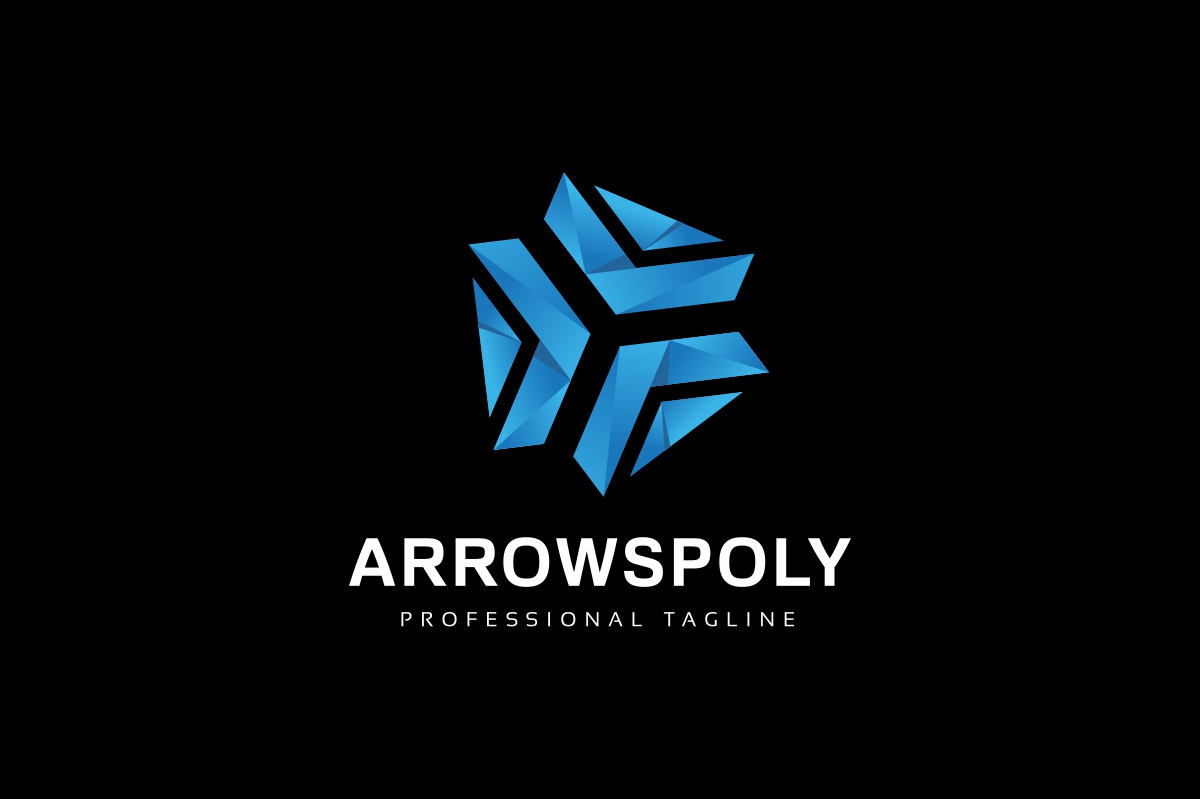Download Шаблон логотипа "Arrows Polygon Logo Template" / Arrows Polygon Logo Template - Шаблон логотипа на тему графика agency,arrow,blast,burst,business,channel,code,company,content,creative,forward,logo,media,movement,particles,play,polygon,psd,studio,template