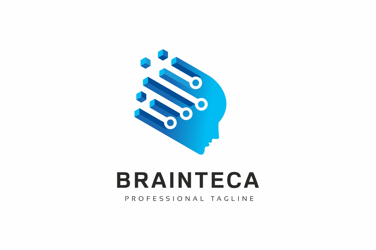 Download Шаблон логотипа "Brain Tech Logo Template" / Brain Tech Logo Template - Шаблон логотипа на тему графика brain,concept,connection,corporate,development network,digital,electronic,engineer,finance,head,high tech,hosting,human,idea,media,mind,share,sharing,smart,smart objects