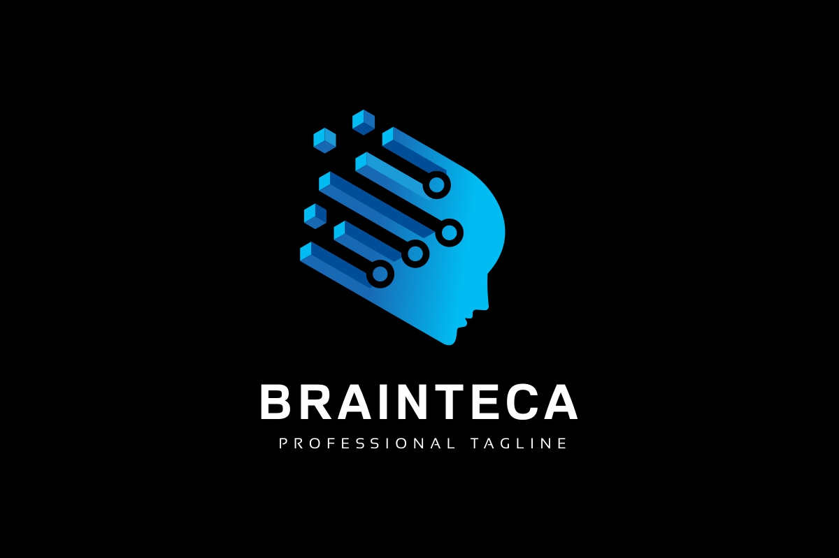 Download Шаблон логотипа "Brain Tech Logo Template" / Brain Tech Logo Template - Шаблон логотипа на тему графика brain,concept,connection,corporate,development network,digital,electronic,engineer,finance,head,high tech,hosting,human,idea,media,mind,share,sharing,smart,smart objects
