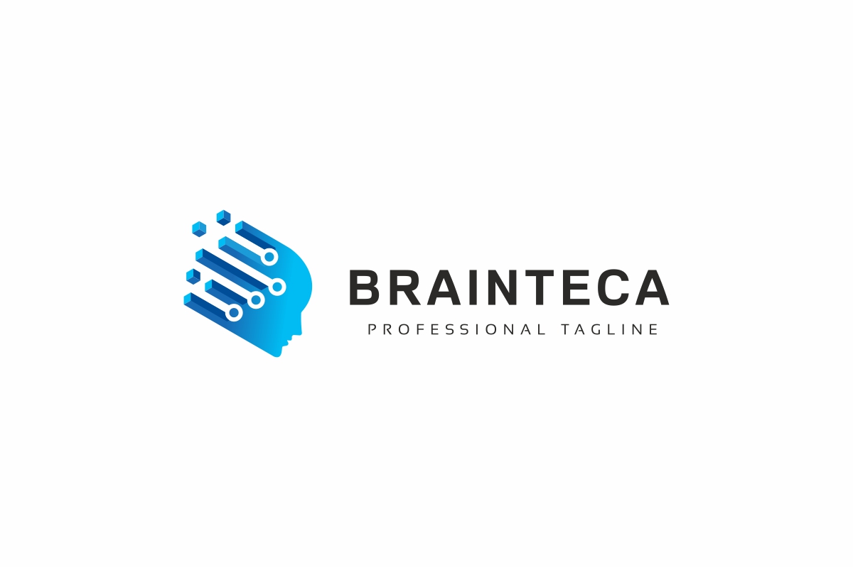 Download Шаблон логотипа "Brain Tech Logo Template" / Brain Tech Logo Template - Шаблон логотипа на тему графика brain,concept,connection,corporate,development network,digital,electronic,engineer,finance,head,high tech,hosting,human,idea,media,mind,share,sharing,smart,smart objects